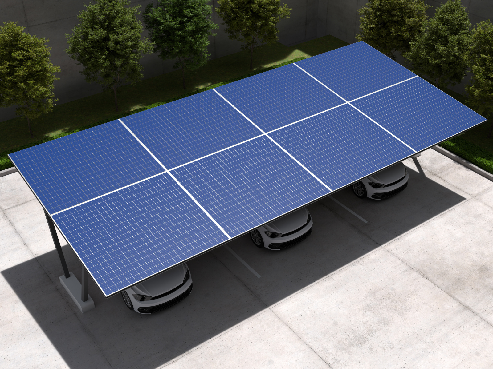 Carport solaire Helios-France – abri photovoltaïque pour véhicules avec production d’énergie intégrée